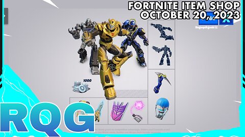 TRANSFORMERS PACK IS HERE (DIGITAL) FORTNITE ITEM SHOP (October 20, 2023)