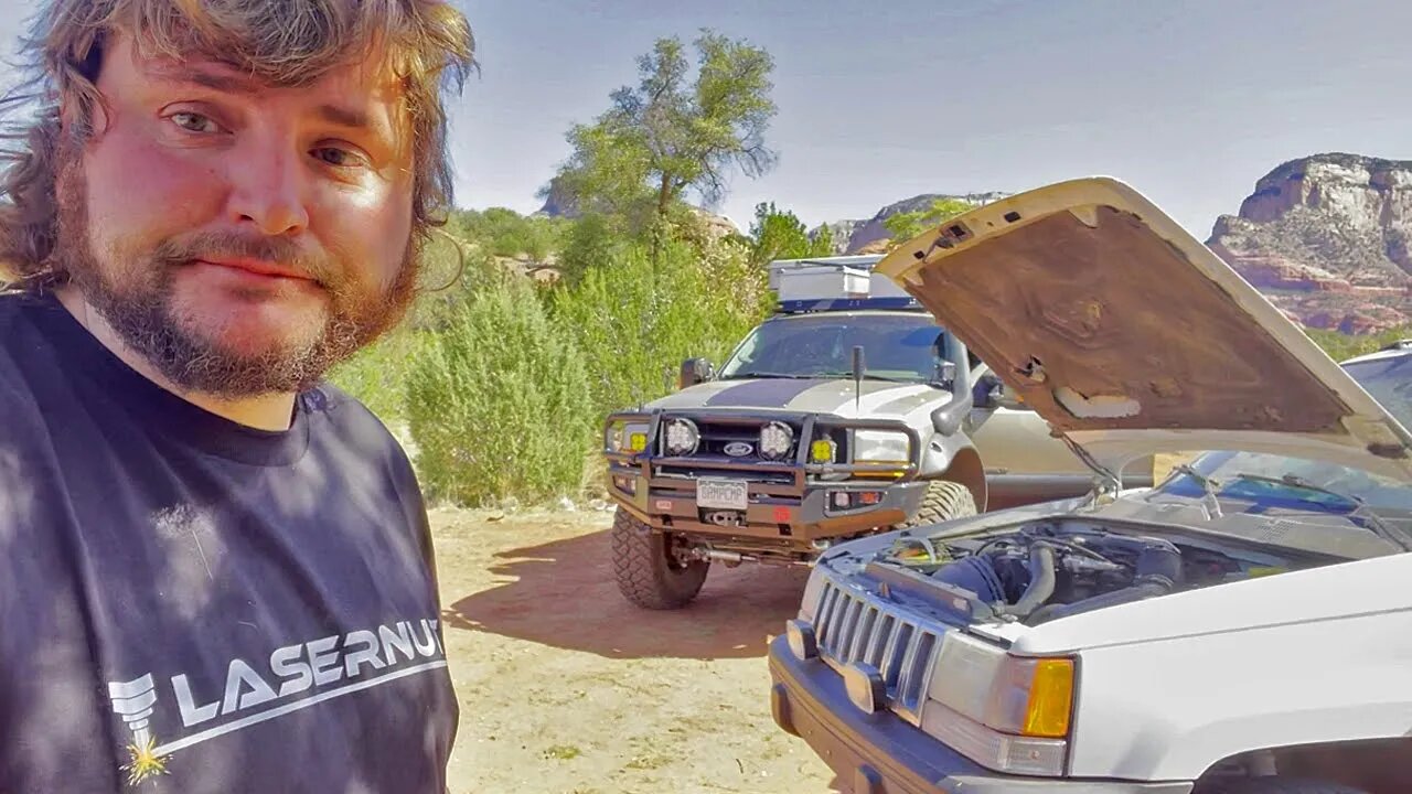 Stranded in the Desert because the Jeep won't start - Screwdriver SAVES THE DAY