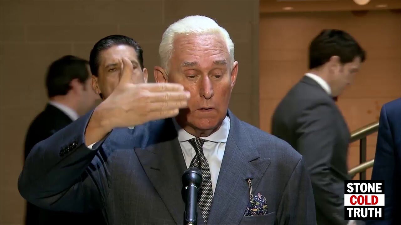 Roger Stone Speaks to Reporters After Congressional Hearing