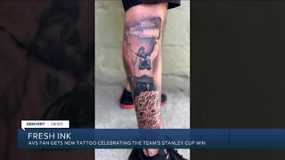 Avs fan gets tattoo to celebrate team's Stanley Cup win