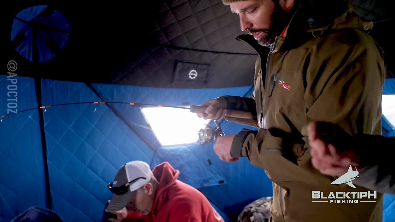 Don Trump Jr goes ice fishing...