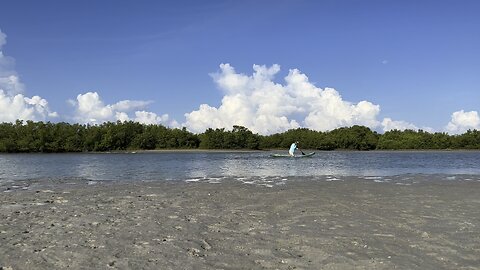 Trying Out My New Hapfan Paddle Board In Tigertail Beach Lagoon