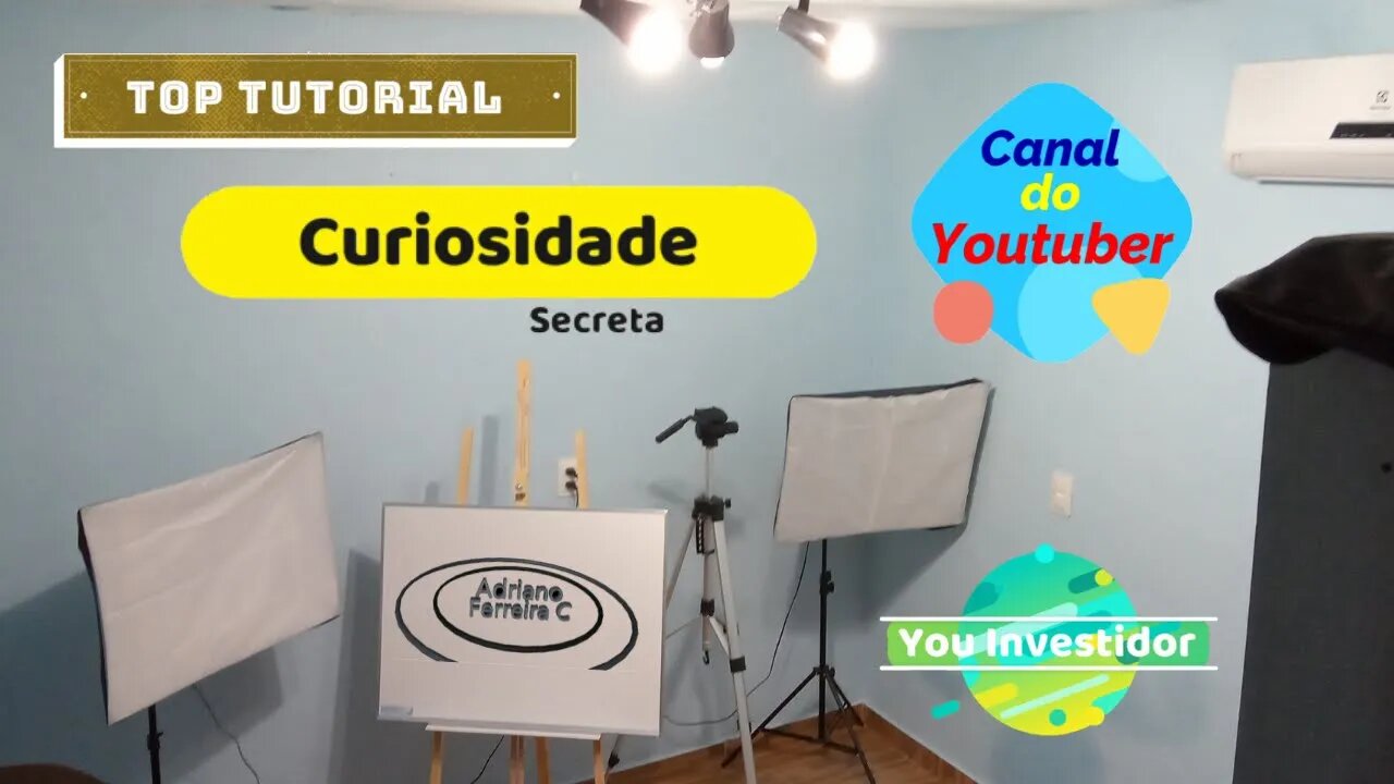 Como é Um Estúdio de Gravações Para o YouTube (Meu Studio)