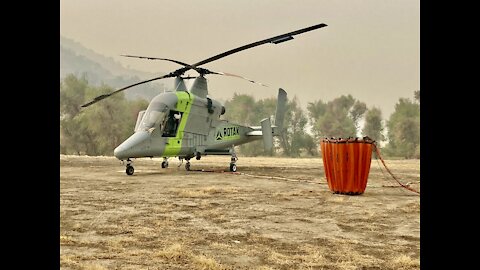 K-Max K-1200 landing at KNP Helibase