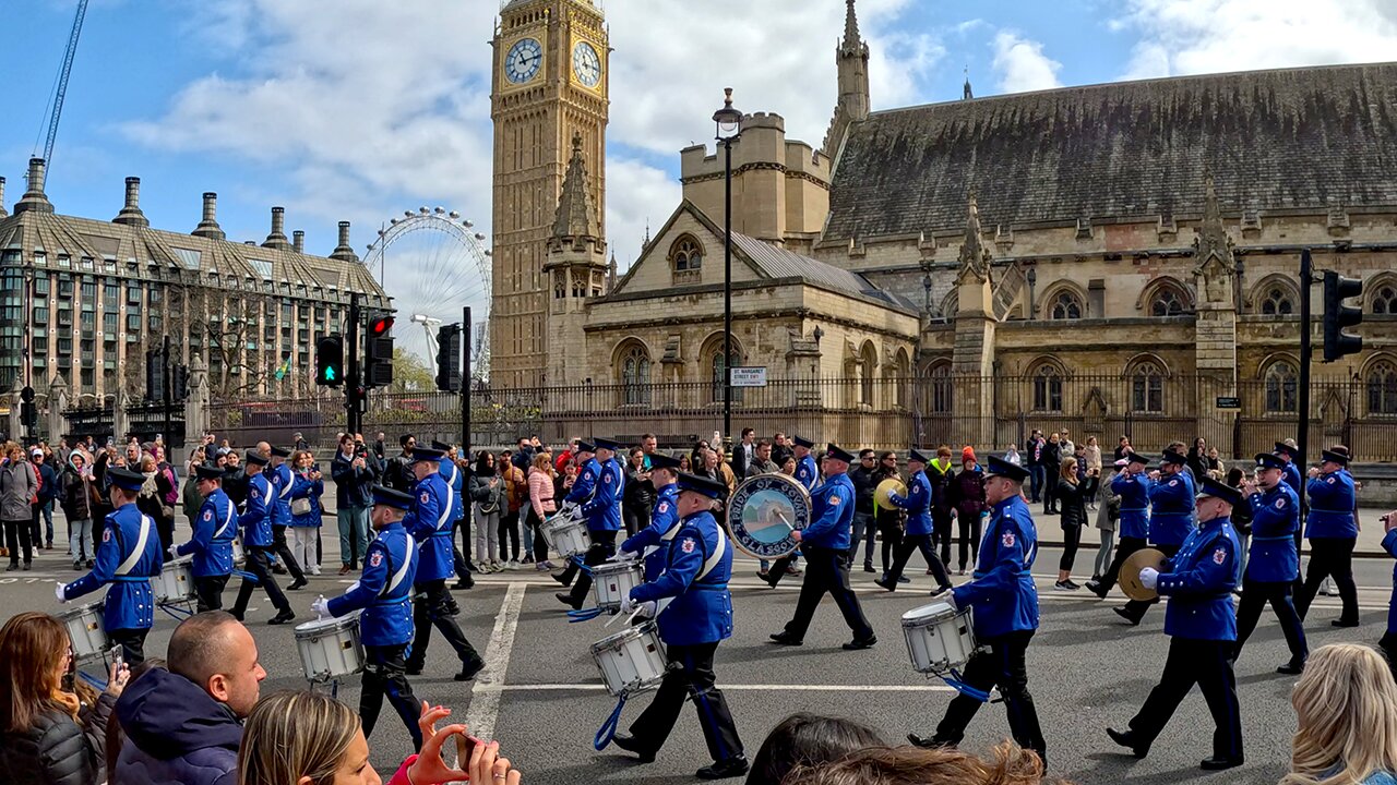 Orange Order St Georges Day Parade London pt1