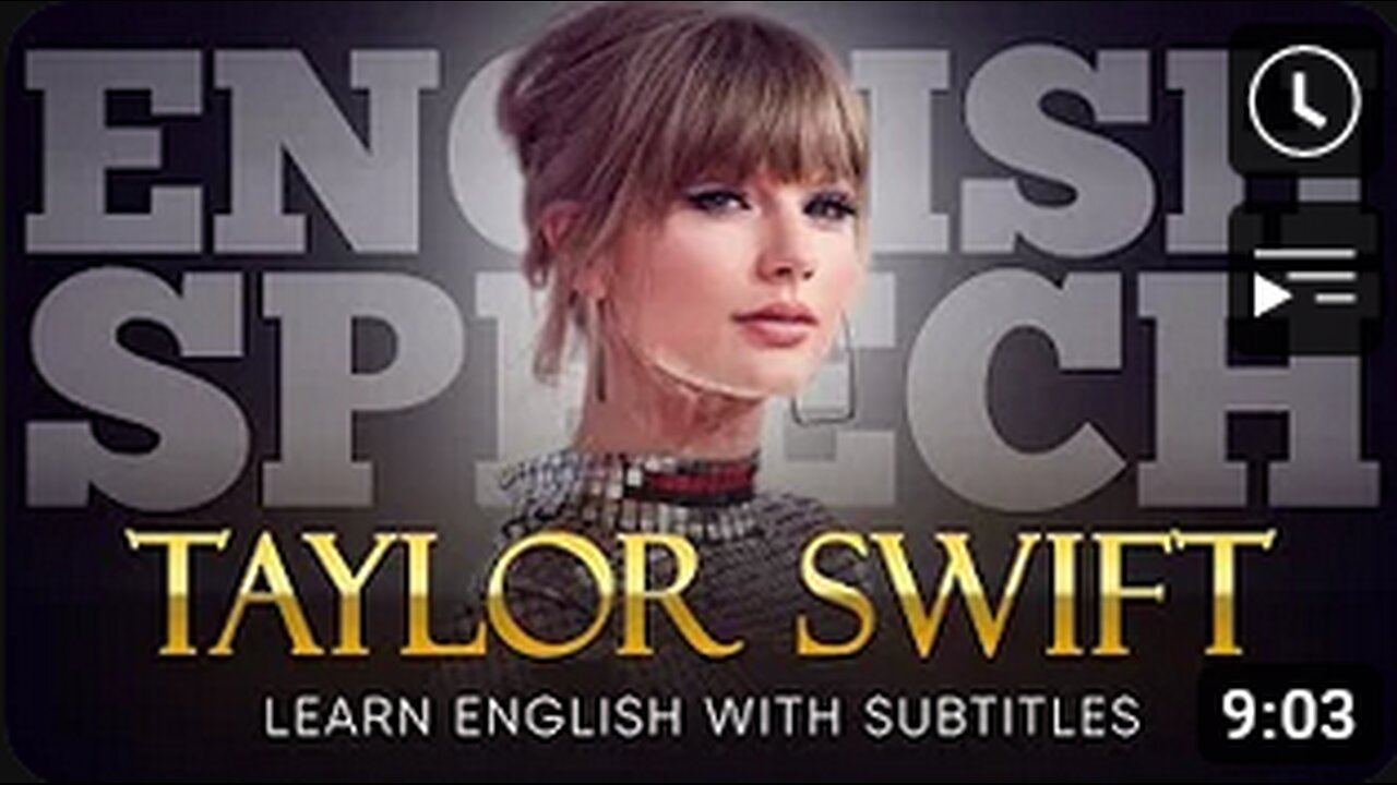 ENGLISH SPEECH | TAYLOR SWIFT: Crafting Emotions