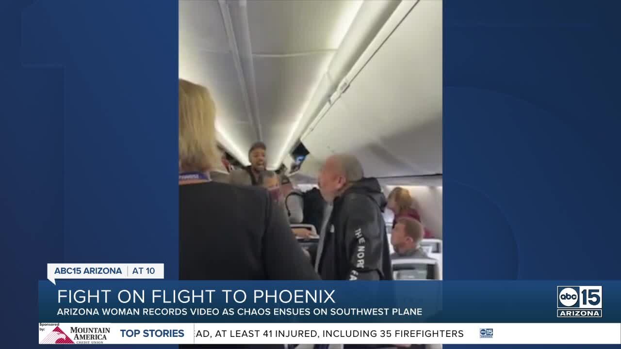 AZ woman captures moments of brawl onboard Southwest flight