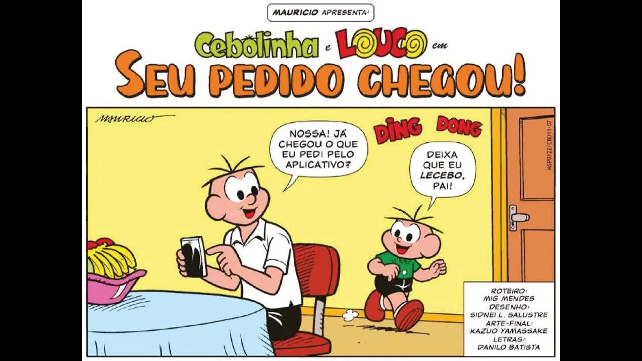 Cebolinha&Louco em-Seu pedido chegou! | Gibis do Rapha 2