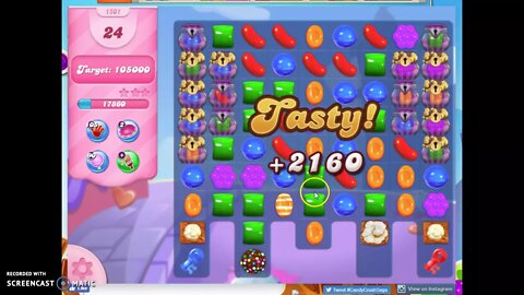 Candy Crush Level 1501 Audio Talkthrough, 1 Star 0 Boosters