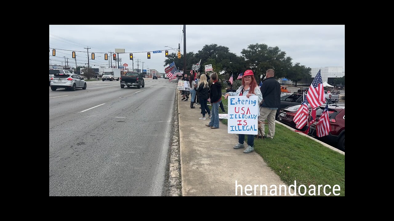 The Posse at a stop The Invasion Protest