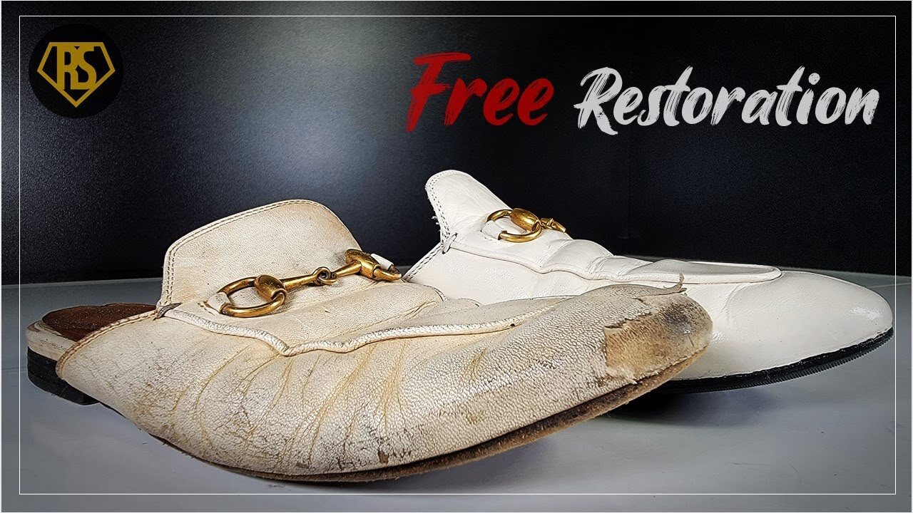 ASMRㅣHow A $1,000 Pair of Gucci Slippers are Professionally Restored ㅣFREE REPAIR EVENT