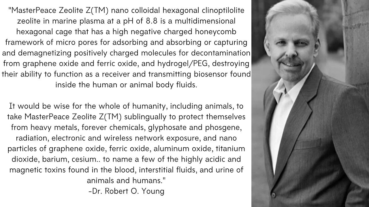 MASTERPEACE THE NATURAL TOXIN BINDER WITH DR. ROBERT O. YOUNG