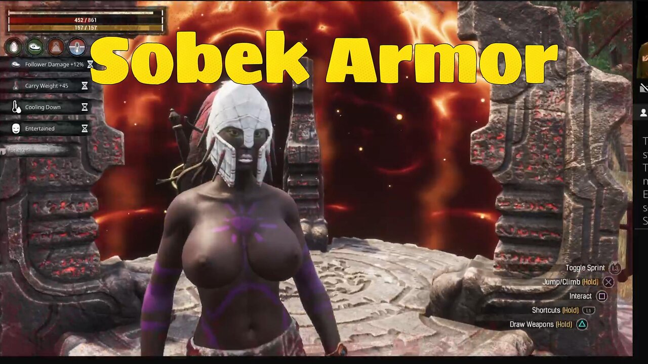 Conan Exiles Sobek armor Busty Boobs #conanexiles