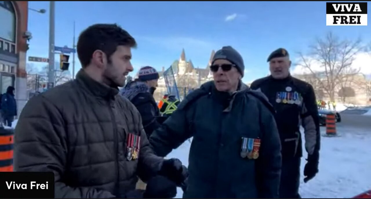 Veterans protesting in Ottawa