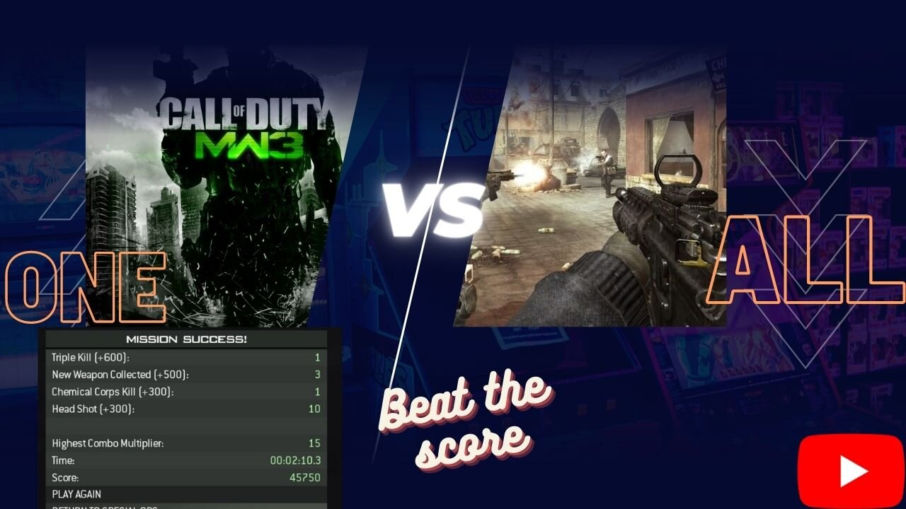 COD || MW3 || Call Of Duty || ONE vs ALL