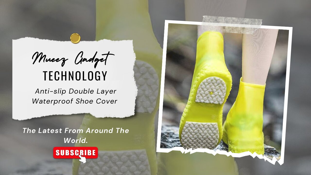 Anti-slip Double Layer Waterproof Shoe Cover | Link in description