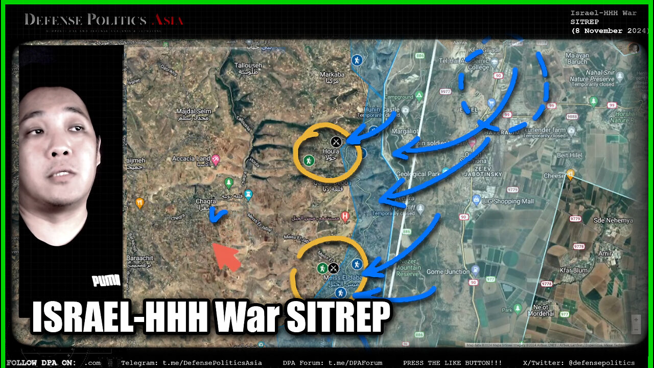 Battle of HOULA, MEISS EL JABAL & RMAYCH began in south Lebanon | Israel-HHH War (8 Nov 2024)