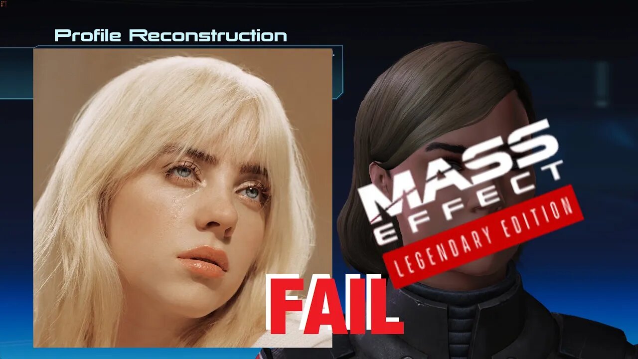 Trying to CREATE BILLIE EILISH on Mass Effect Legendary Edition (FAIL)