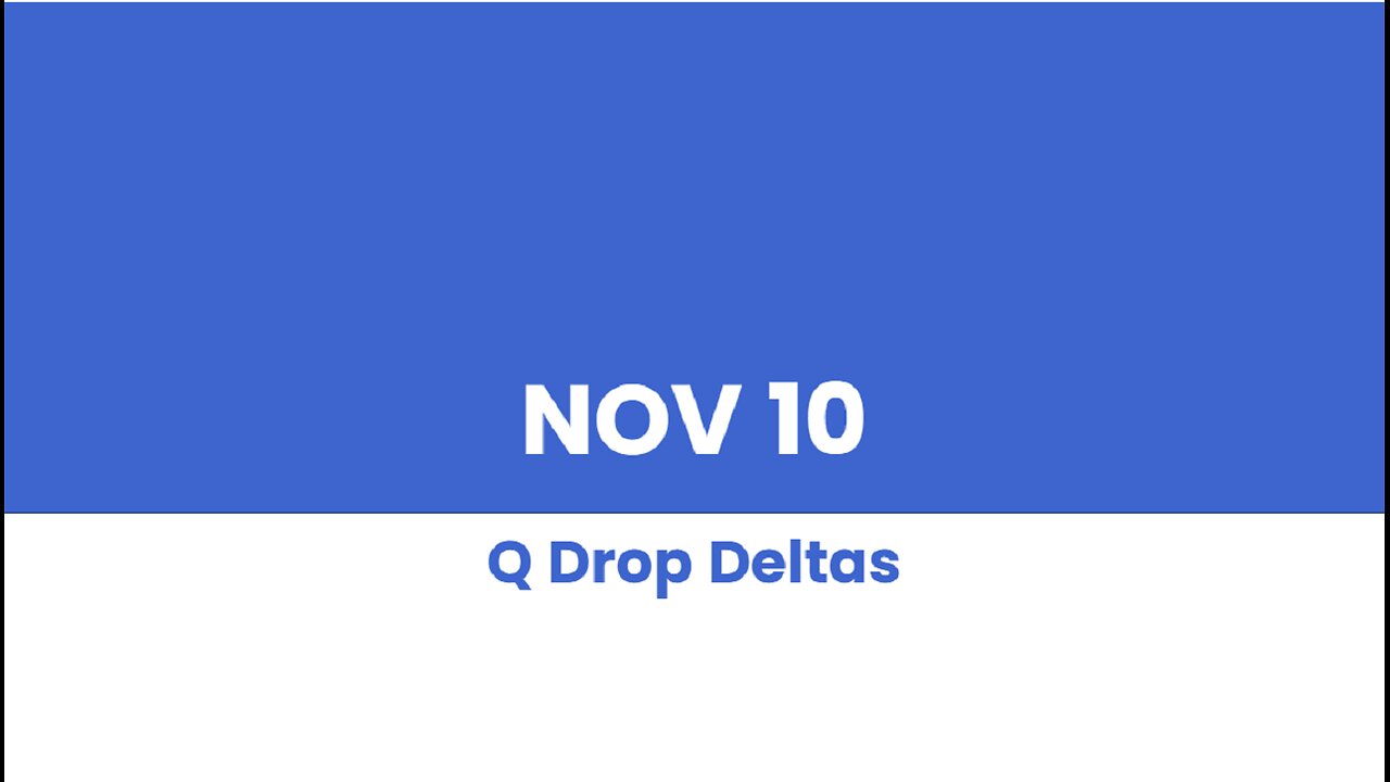 Q DROP DELTAS NOV 10