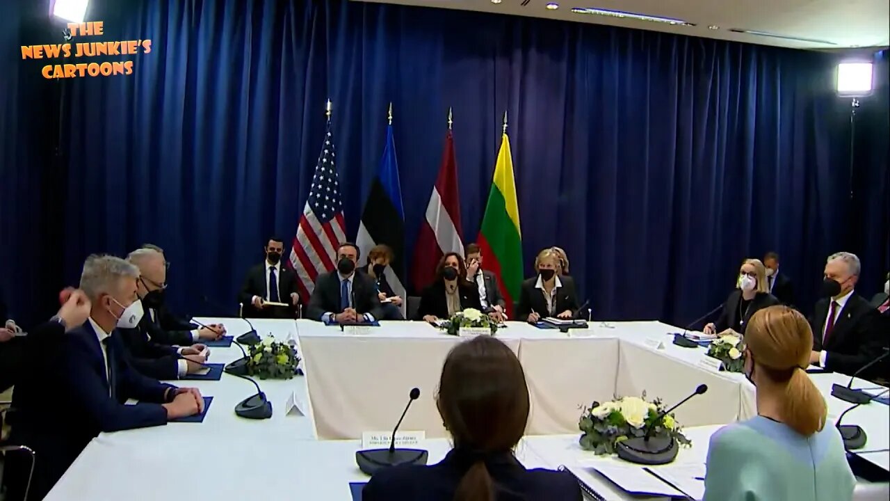 2-0: VP Harris's second time in Europe, not at the border.