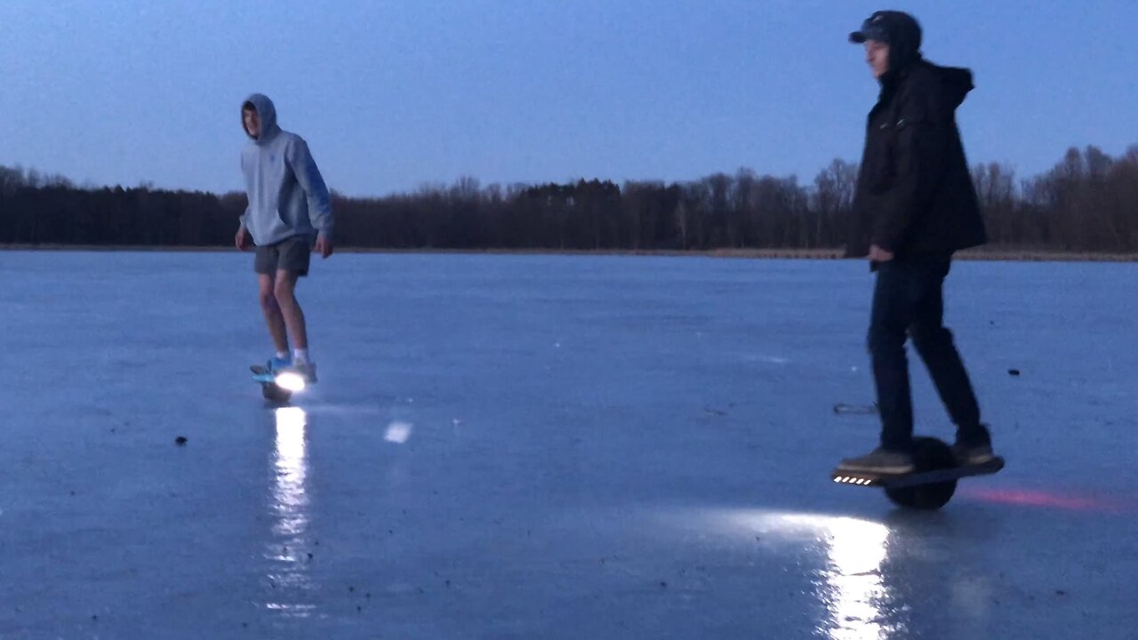 OneWheel Winter Ice Riding