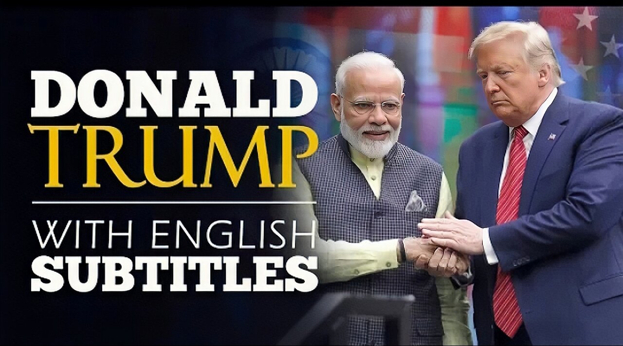 ENGLISH SPEECH | DONALD TRUMP: America Loves India (English Subtitles)