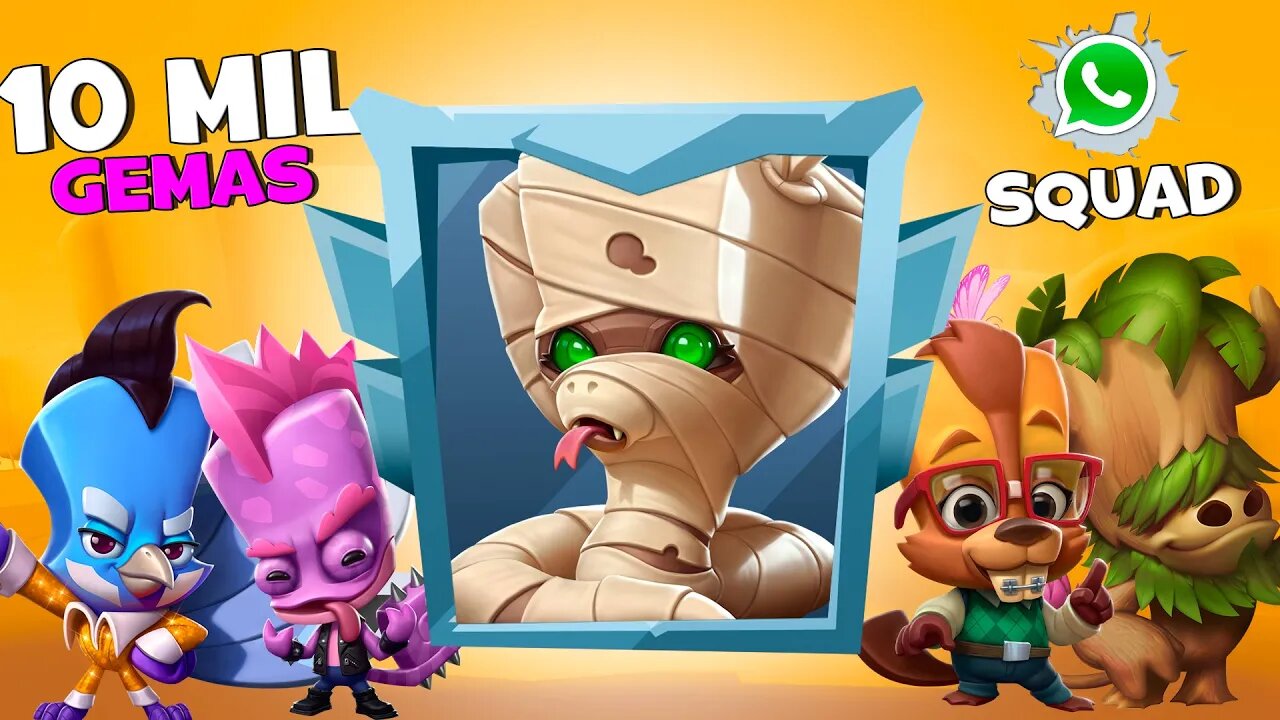 Consegui 10 Mil gemas! SQUAD com Inscritos do ZAP Zooba