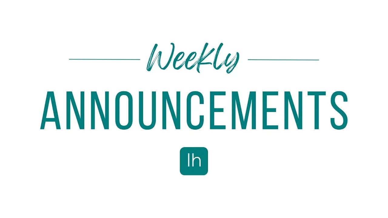 April 16 Announcements