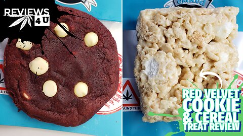 CEREAL TREAT + RED VELVET COOKIE REVIEW (500MG)| MEDIBLE MUNCHIES - BAKED EDIBLE BAKERY