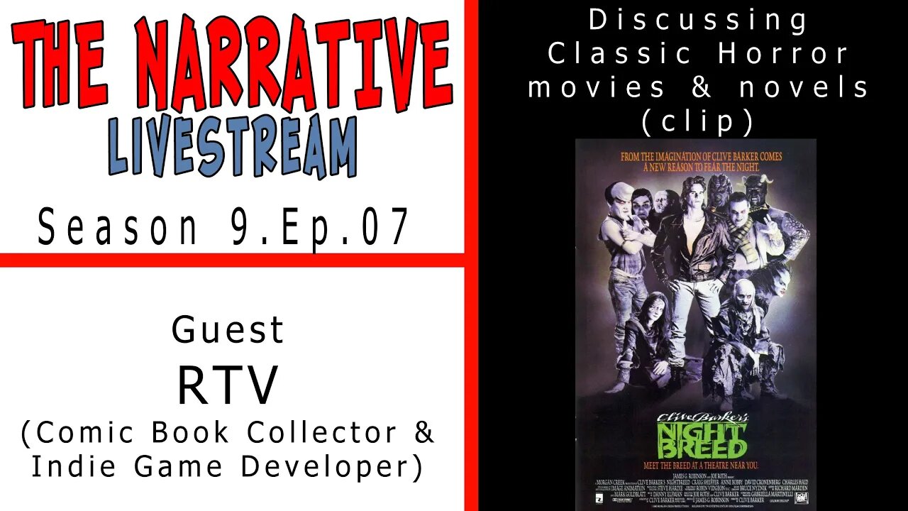 #horror #movies #books The Narrative 2021 S9E7 Discussing Classic Horror movies w' RTV (clip)