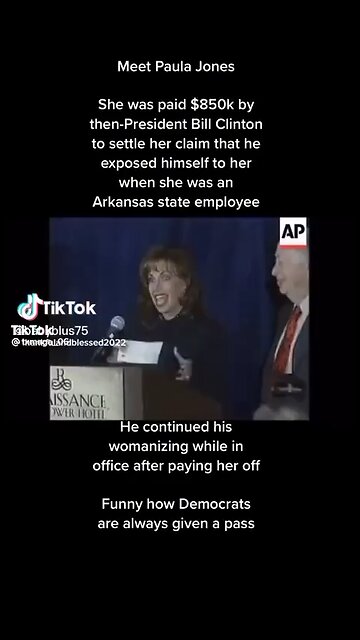 Bill Clinton Hush Money Payment to Paula Jones