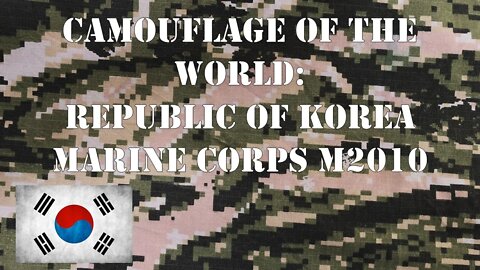 Camouflage Of The World: Republic of Korea Marine Corps M2010