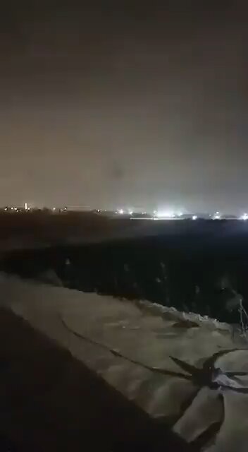 Israeli air strike on in western Khan Younis, Gaza Strip