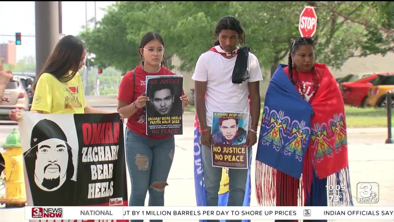 Vigil held for Zachary Bear Heels, indigenous man who was killed by police