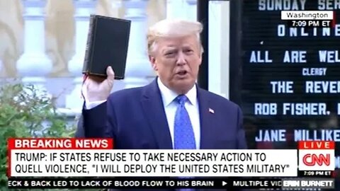 Trump's Holding Up A Bible Photo Op