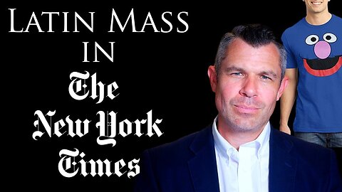 Latin Mass (and Taylor's Grover Moment) in New York Times article - Dr. Taylor Marshall