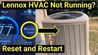 Lennox iComfort ● How to Reset Your HVAC Air Conditioner Heater ● Clear Error Code 413 ✅