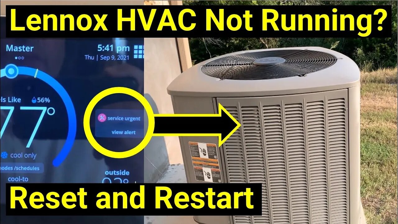 Lennox iComfort ● How to Reset Your HVAC Air Conditioner Heater ● Clear Error Code 413 ✅