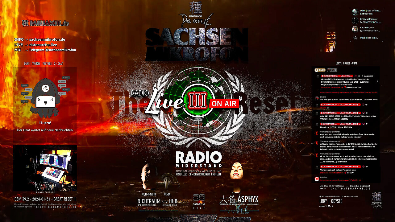 OSM 39.2 | GREAT RESET III – 2024-01-31 – Radio Widerstand → Das Offene Sachsen-Mikrofon | SERIE