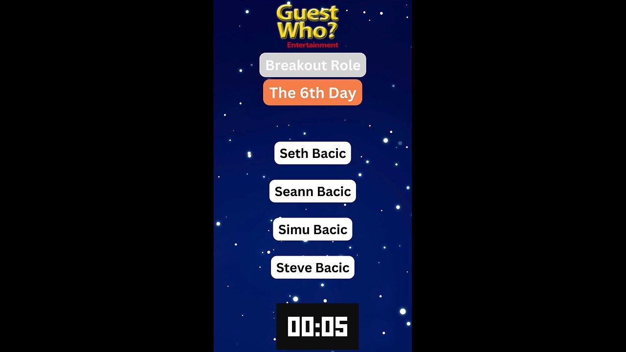Guest This Actor #159 Like A Quick Quiz? | The 6th Day