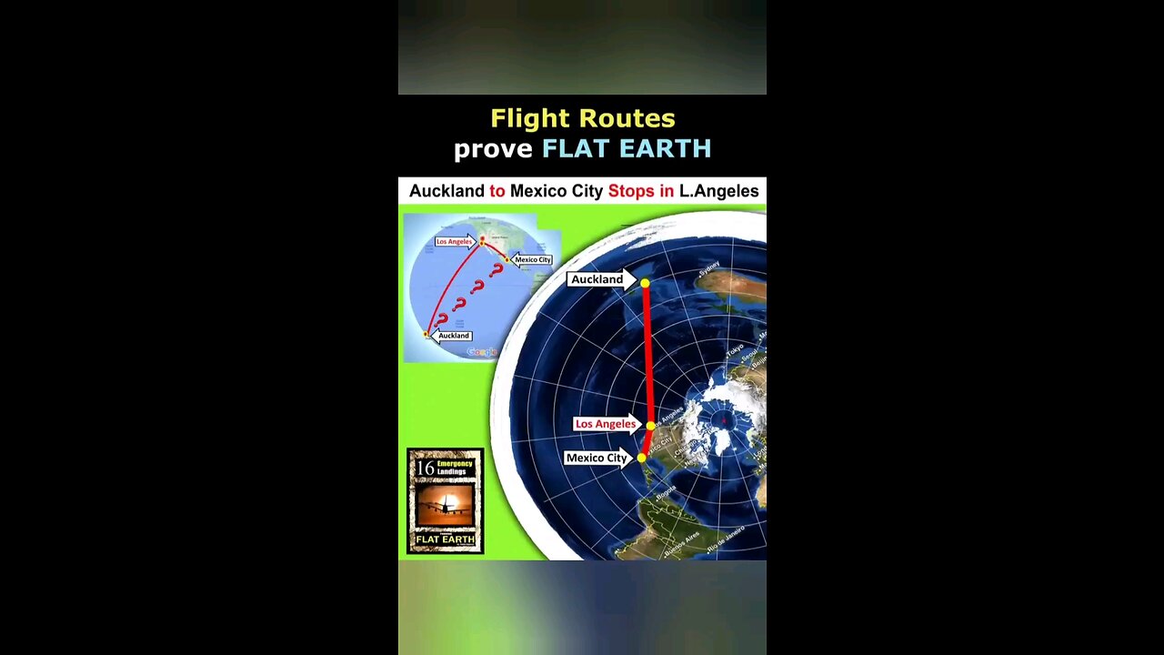 Flight routes explain the earth is flat.