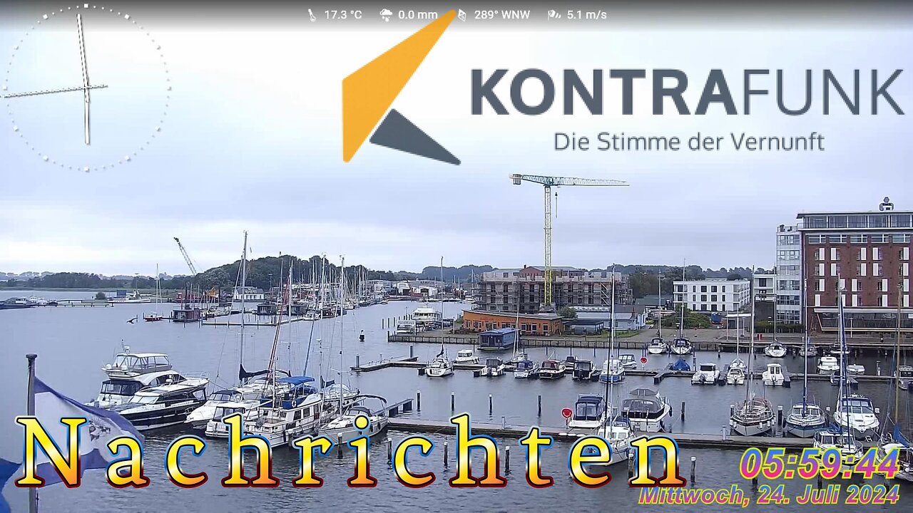 Nachrichten im Kontrafunk 24.07.2024 - 06:00 Uhr #glaubewenig, #hinterfragealles, #denkeselbst