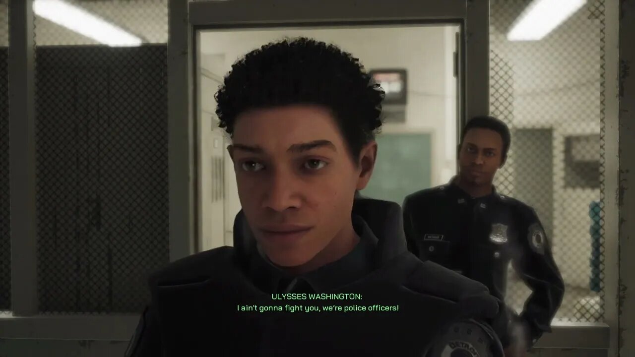 Robocop: Rogue City - Fishy Situation: Go To The Dispatch Room: Talk To Ulysses Washington Gameplay