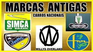 MARCAS ANTIGAS - CARROS NACIONAIS