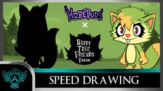 Speed Drawing: Happy Tree Friends Fanon - Yuleg | Mobebuds Style