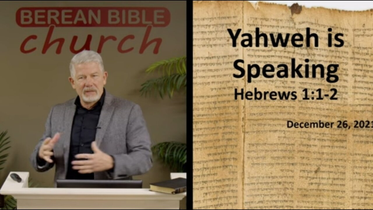 Yahweh is Speaking (Hebrews 1:1-2)