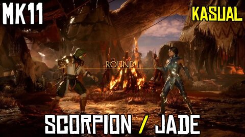 Mortal Kombat 11 (MK11) Kasual - Scorpion vs Jade Xbox One X - PVP