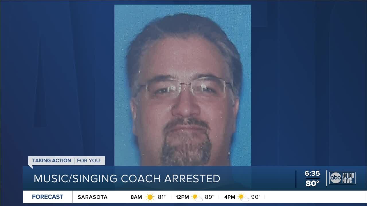 Music coach arrested for lewd and lascivious molestation