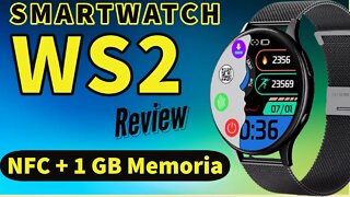 Smartwatch WS2 Unboxing Review NFC 1GB Memoria Interna Music | WS2 Smart Watch