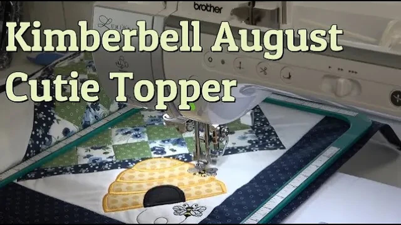 Use Embrilliance to Customize, Merge, & Color Sort. Create SVGs & Stitch the August KB Topper